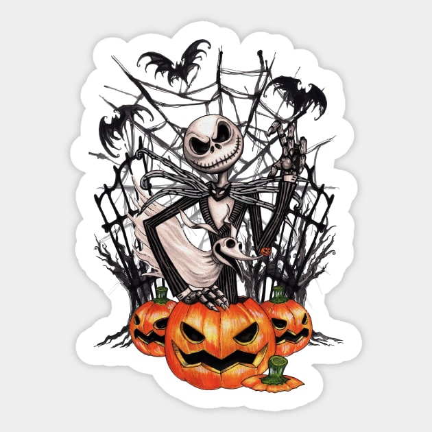 Pumpkin King Sticker by JoeConde